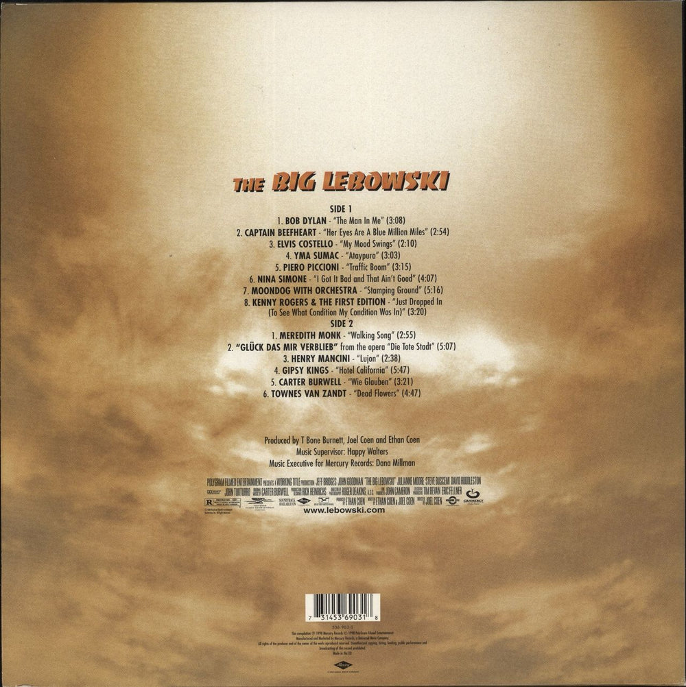 Original Soundtrack The Big Lebowski (Original Motion Picture Soundtrack) UK vinyl LP album (LP record)