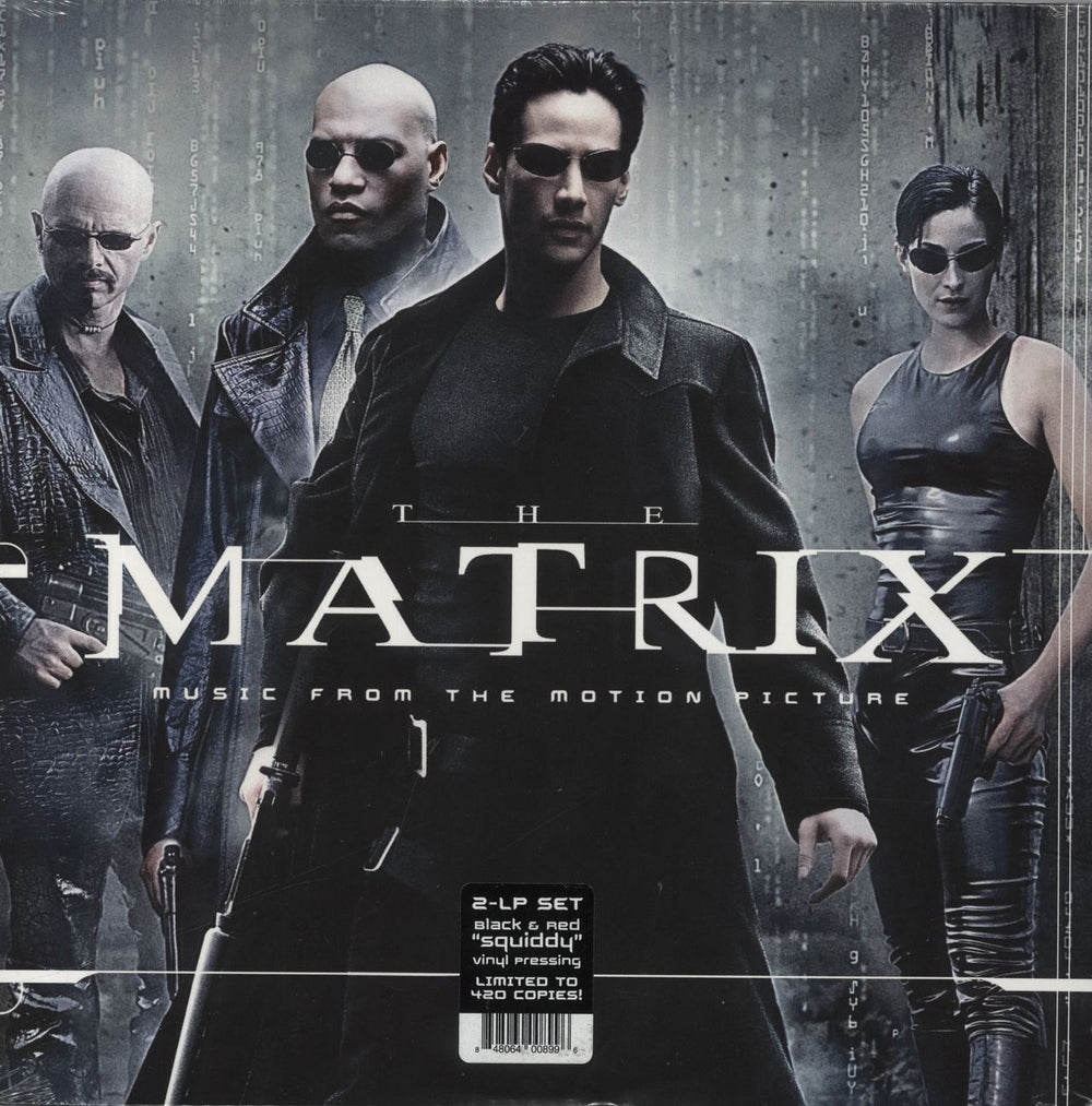 Original Soundtrack The Matrix: Music From The Motion Picture - Black and Red Squiddy Vinyl - Sealed Canadian 2-LP vinyl record set (Double LP Album) RGM-0541