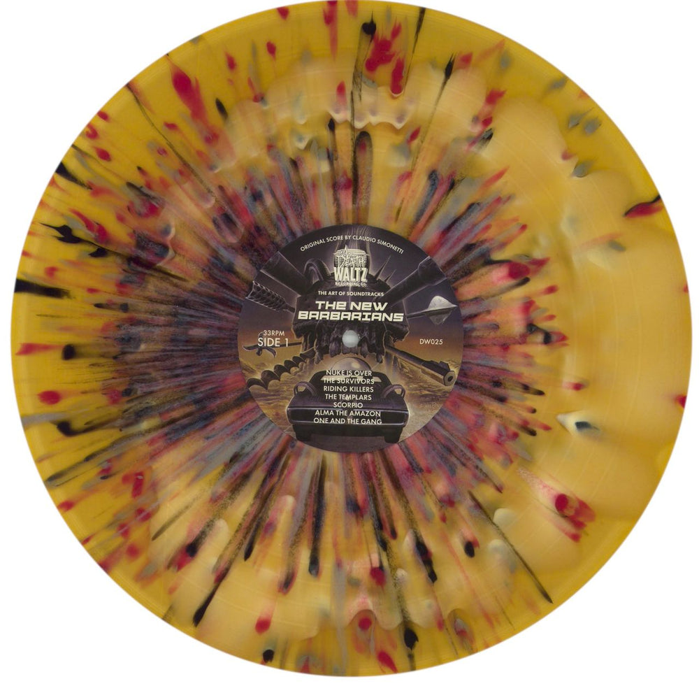 Original Soundtrack The New Barbarians - Sand Yellow Splattered Vinyl US vinyl LP album (LP record) OSTLPTH858299