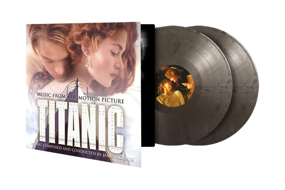 Original Soundtrack Titanic - Silver & Black Marbled Vinyl 180 Gram UK 2-LP vinyl record set (Double LP Album) 2023