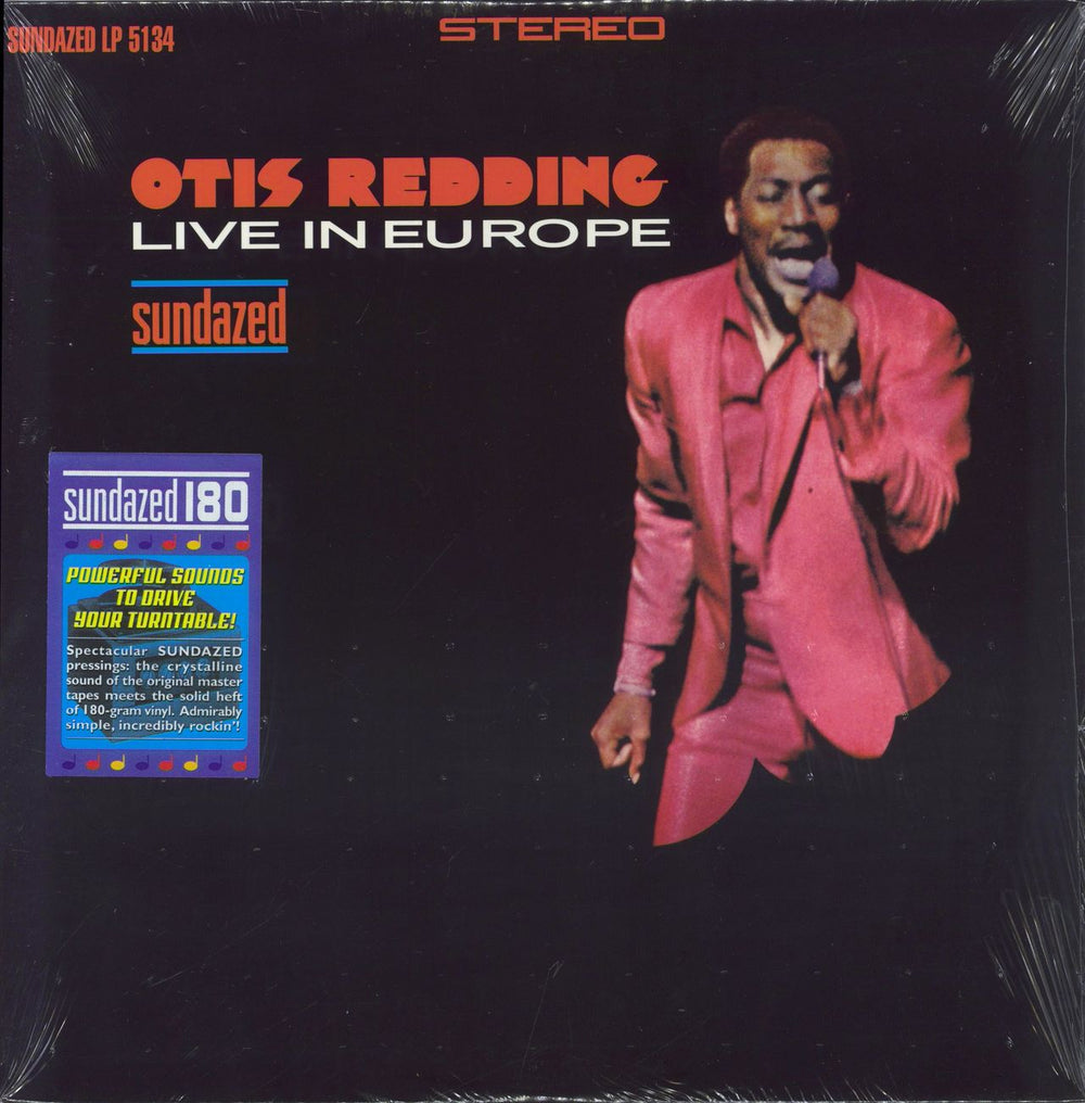 Otis Redding Live In Europe - Sealed + Hype Sticker Variant US vinyl LP album (LP record) LP5134