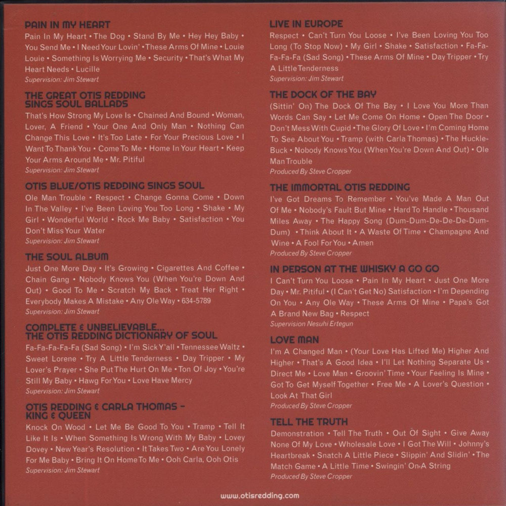 Otis Redding Soul Manifesto: 1964-1970 UK 2 CD album set (Double CD) 081227951979