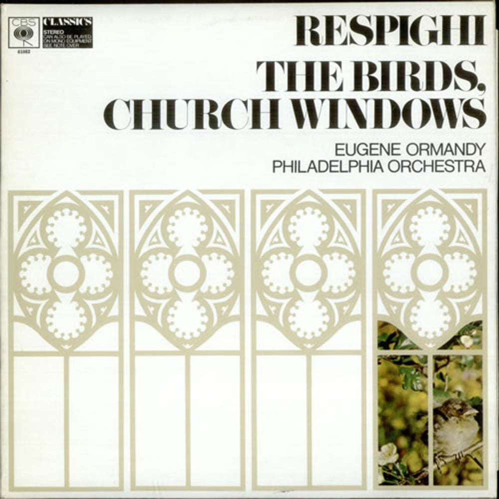 Ottorino Respighi The Birds / Church Windows UK vinyl LP album (LP record) 61082