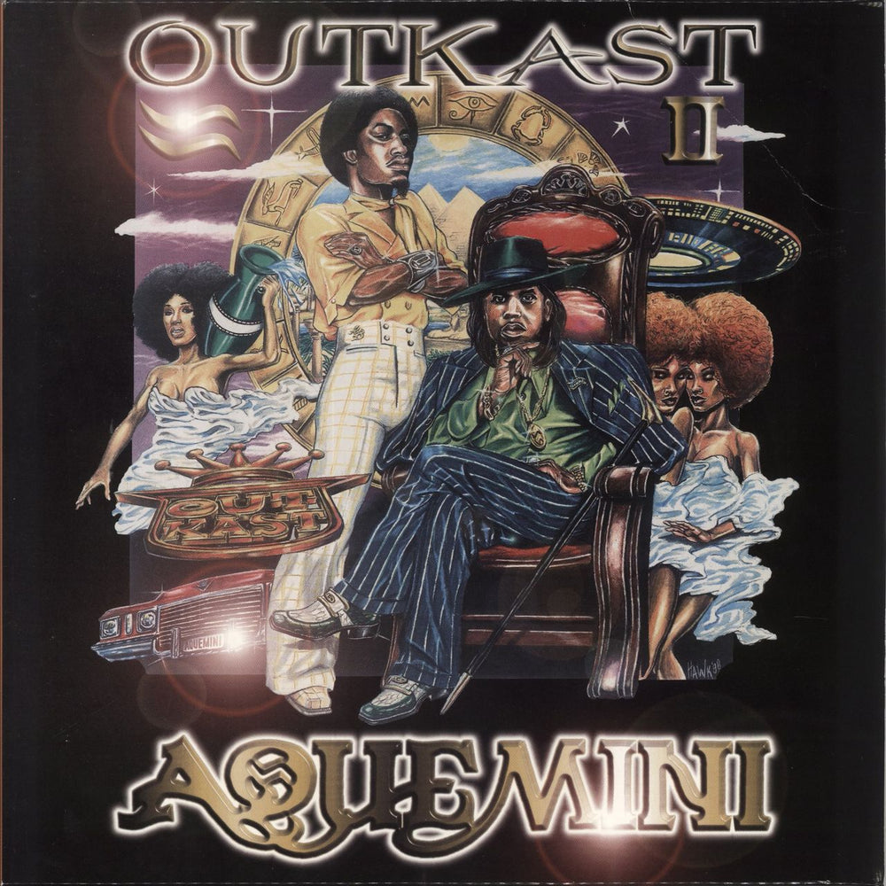 Outkast Aquemini UK 3-LP vinyl record set (Triple LP Album) 73008260531