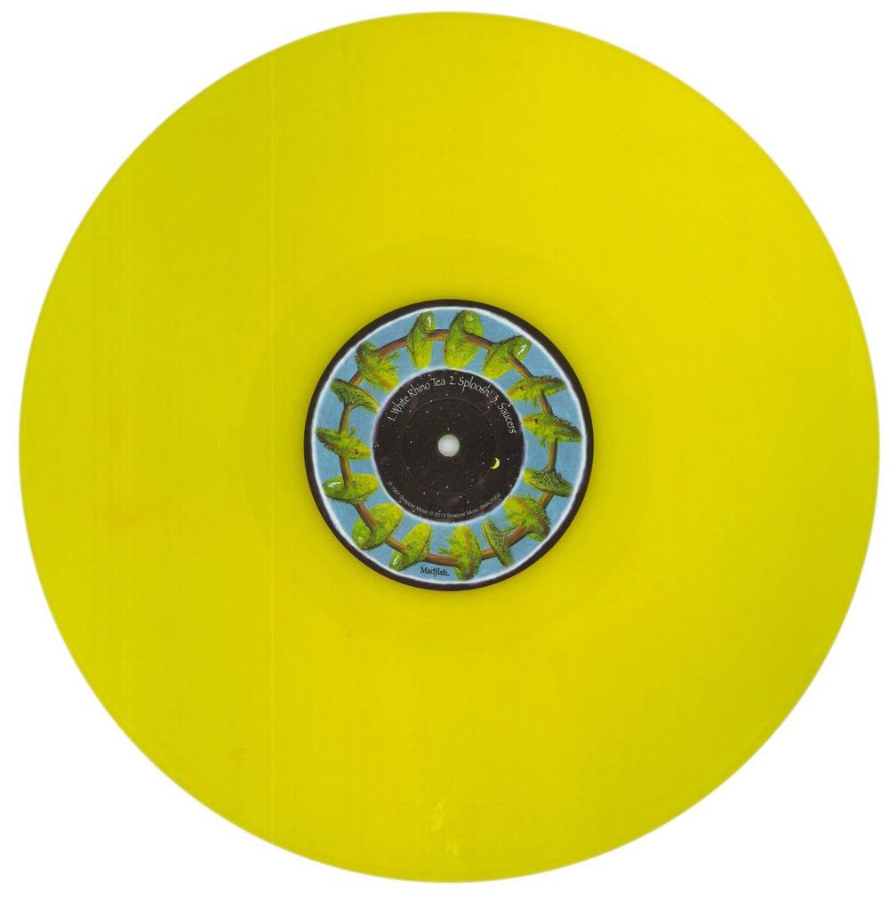 Ozric Tentacles Strangeitude - 180 Gram Yellow Vinyl + Black Vinyl UK 2-LP vinyl record set (Double LP Album)