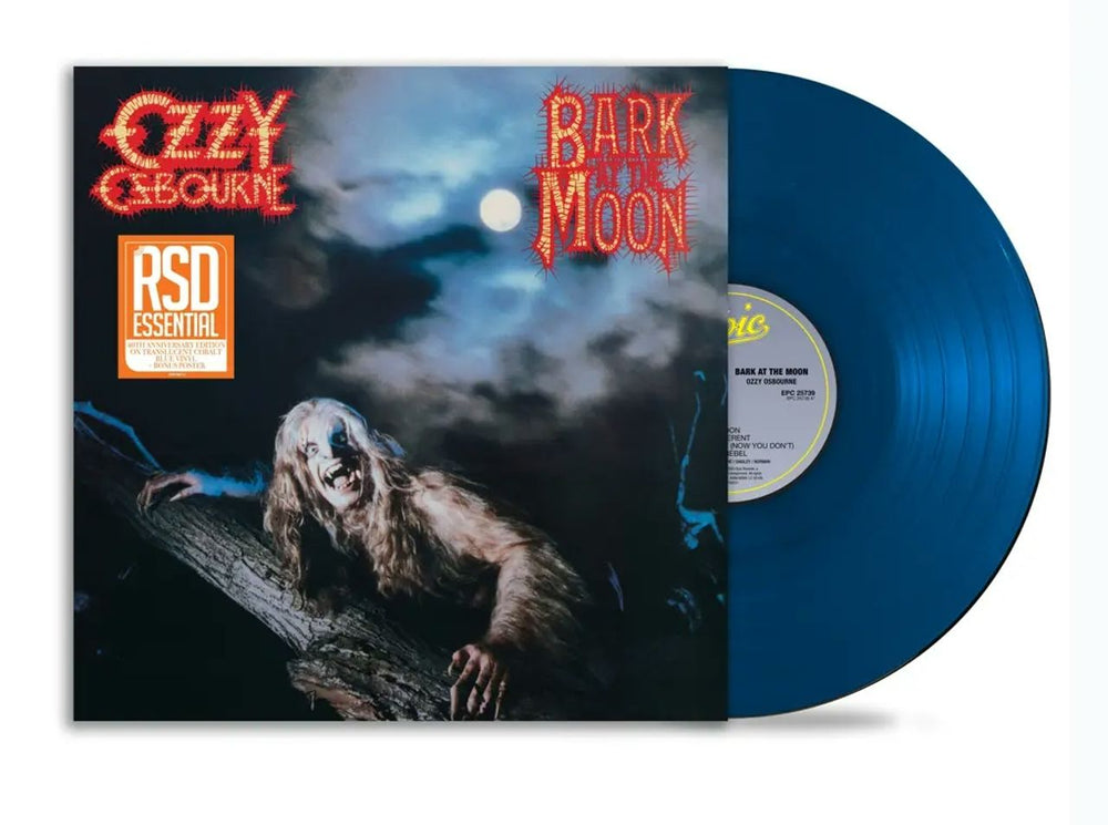 Ozzy Osbourne Bark At The Moon - Cobalt Blue Vinyl + Poster - Sealed UK vinyl LP album (LP record) 19658740851