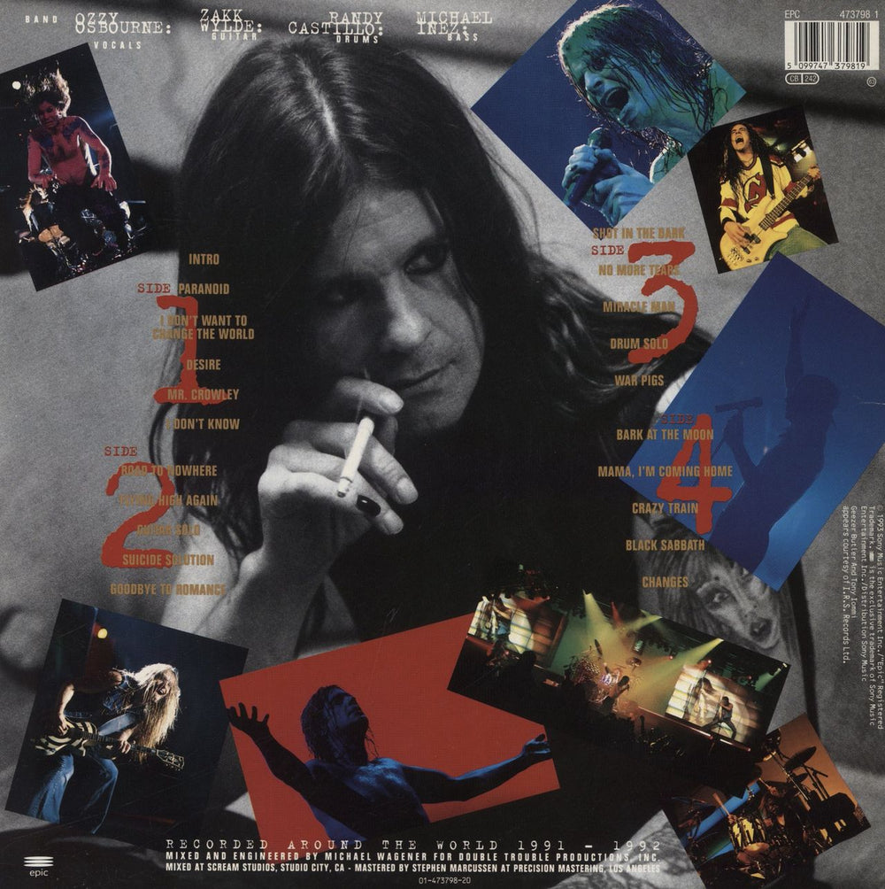 Ozzy Osbourne Live & Loud + Booklet & Tattoos - EX Dutch 2-LP vinyl record set (Double LP Album) 5099747379819