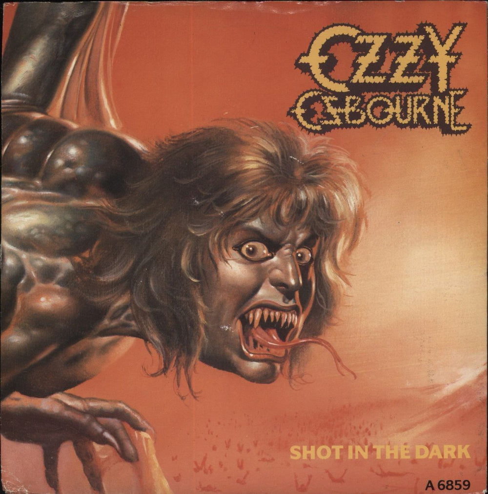 Ozzy Osbourne Shot In The Dark + Autograph UK 7" vinyl single (7 inch record / 45) A6859