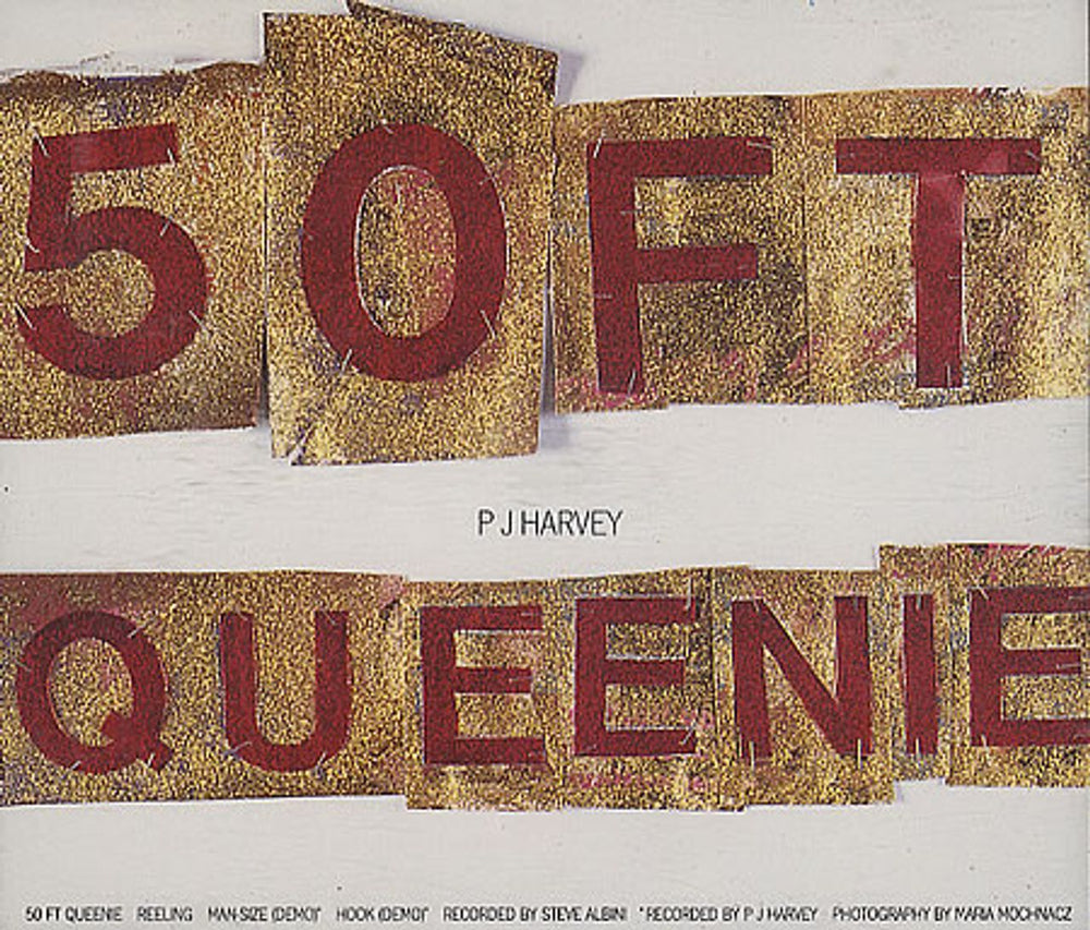 P.J. Harvey 50ft Queenie UK CD single (CD5 / 5") CID538