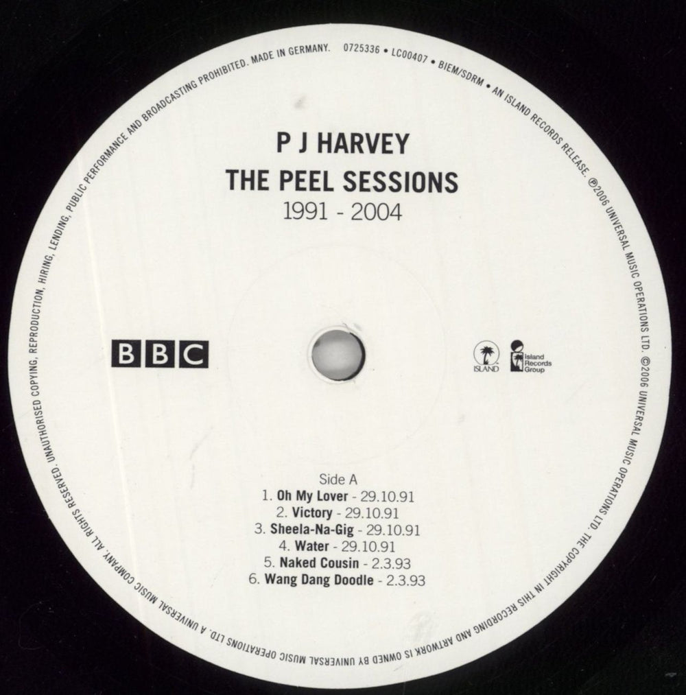 P.J. Harvey The Peel Sessions 1991 - 2004 - 180gm UK vinyl LP album (LP record) PJHLPTH848676