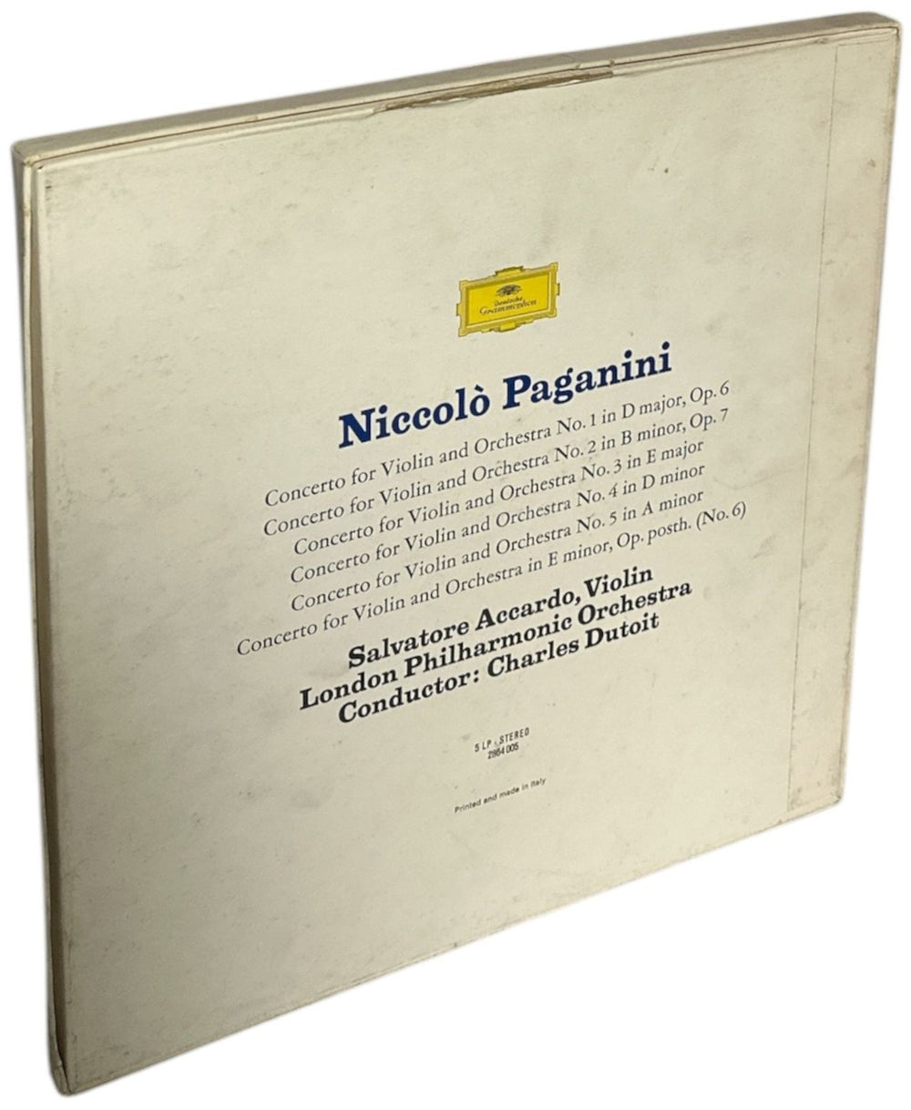 Paganini Paganini: Die 6 Violinkonzerte (Konzerte Für Violine Und Orchester) German Vinyl Box Set