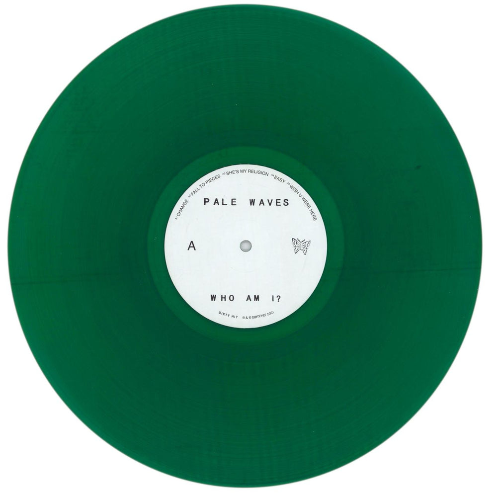 Pale Waves Who Am I? - Green Vinyl + Fully Signed Insert UK vinyl LP album (LP record) QZLLPWH854367