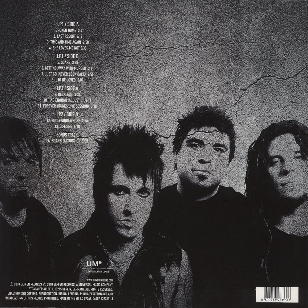 Papa Roach To Be Loved: The Best Of - Red Splatter Vinyl UK 2-LP vinyl record set (Double LP Album) 600753978313