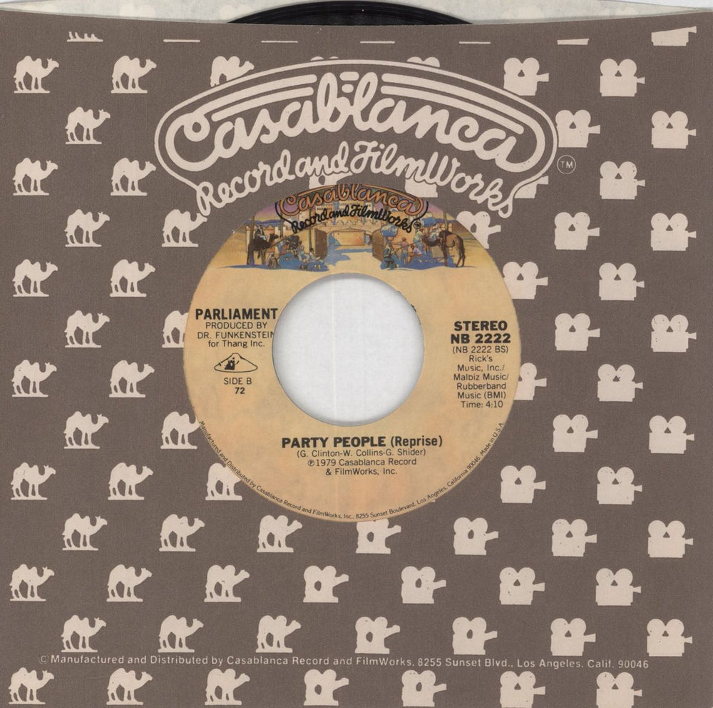 Parliament Party People UK 7" vinyl single (7 inch record / 45)