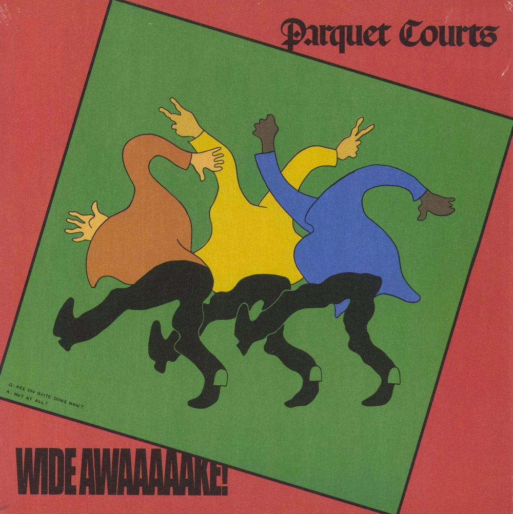 Parquet Courts Wide Awake + Opened Shrink UK vinyl LP album (LP record) RT0001LP