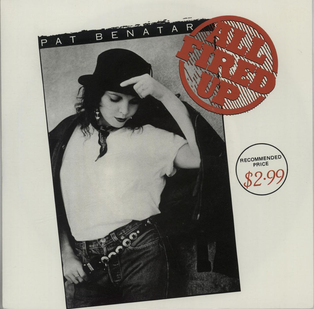Pat Benatar All Fired Up Australian 7" vinyl single (7 inch record / 45) K587
