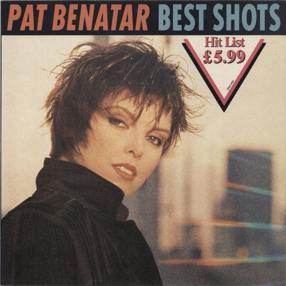 Pat Benatar Best Shots - Hit List Price Sticker UK vinyl LP album (LP record) PATV1