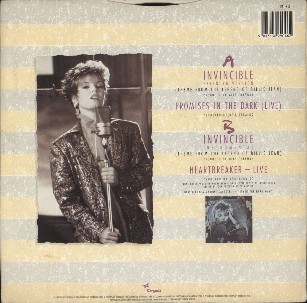 Pat Benatar Invincible (Extended Version) UK 12" vinyl single (12 inch record / Maxi-single) 5013136290462