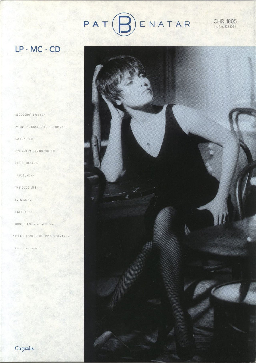 Pat Benatar True Love US Promo media press pack