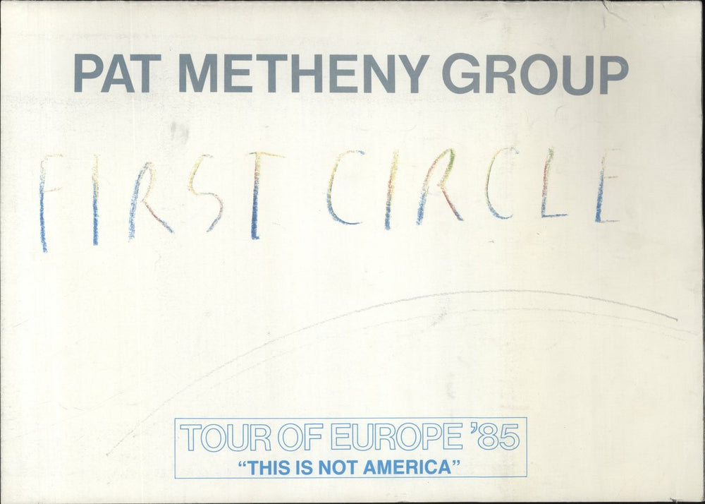 Pat Metheny First Circle + Ticket Stub UK tour programme TOUR PROGRAM