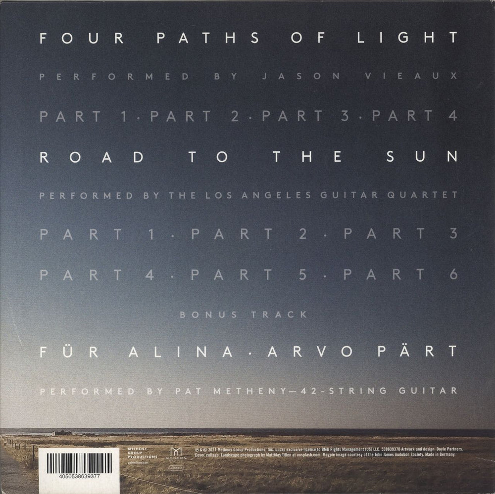 Pat Metheny Road To The Sun UK 2-LP vinyl record set (Double LP Album) 4050538639377