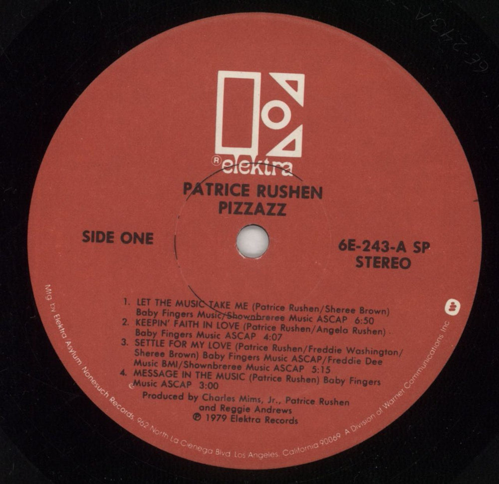 Patrice Rushen Pizzazz - Opened Shrink US vinyl LP album (LP record) PTRLPPI849481