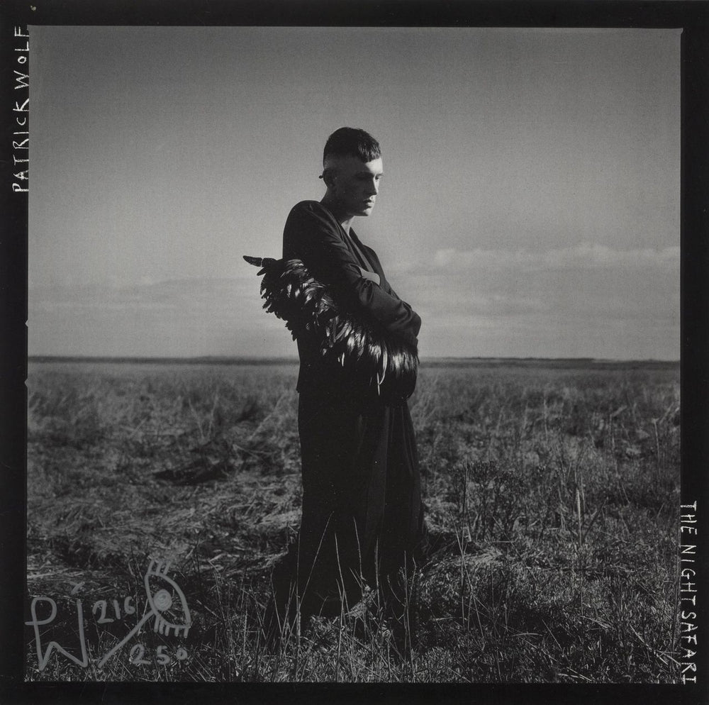 Patrick Wolf The Night Safari - Black River Vinyl - Autographed UK 12" vinyl single (12 inch record / Maxi-single) APPORT02LP
