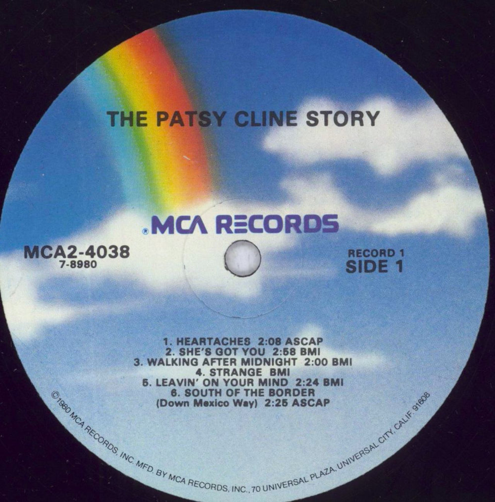 Patsy Cline The Patsy Cline Story US 2-LP vinyl record set (Double LP Album) P-C2LTH847277