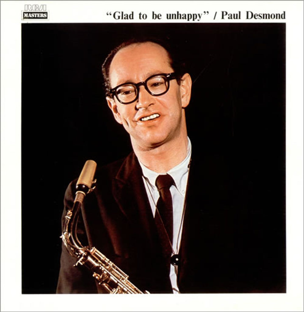 Paul Desmond Glad To Be Unhappy French vinyl LP album (LP record) PL42445