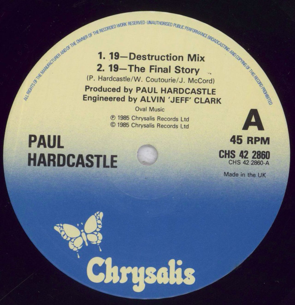 Paul Hardcastle Nineteen - Shrink UK 12" vinyl single (12 inch record / Maxi-single) PHA12NI838568