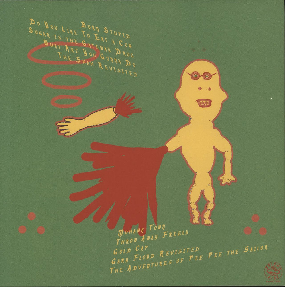 Paul Leary Born Stupid - Red Vinyl UK vinyl LP album (LP record) 753936907447