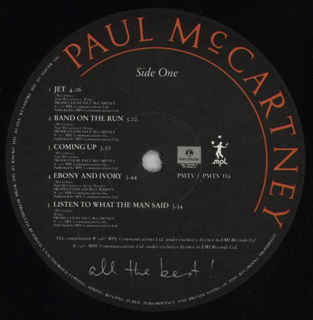 Paul McCartney and Wings All The Best - VG UK 2-LP vinyl record set (Double LP Album) MCC2LAL838025