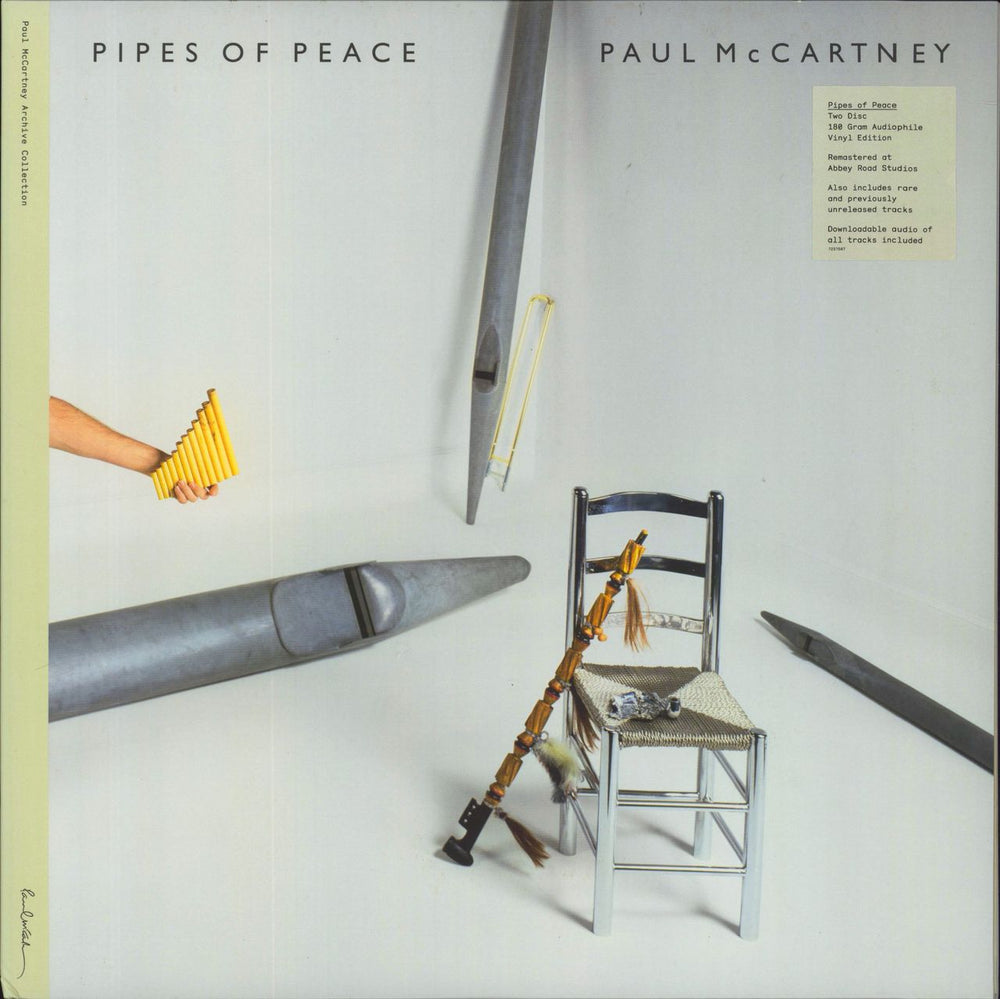 Paul McCartney and Wings Pipes Of Peace - 180gm UK 2-LP vinyl record set (Double LP Album) 7237587