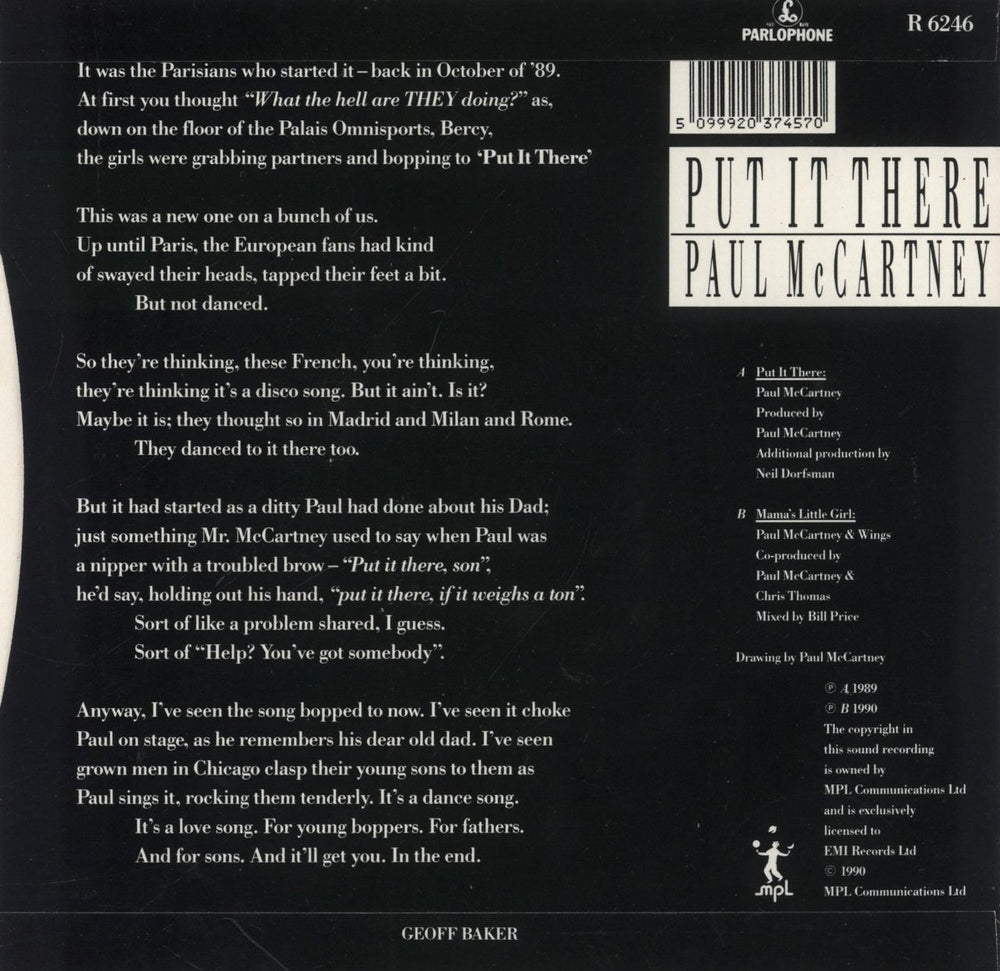 Paul McCartney and Wings Put It There UK 7" vinyl single (7 inch record / 45) 5099920374570