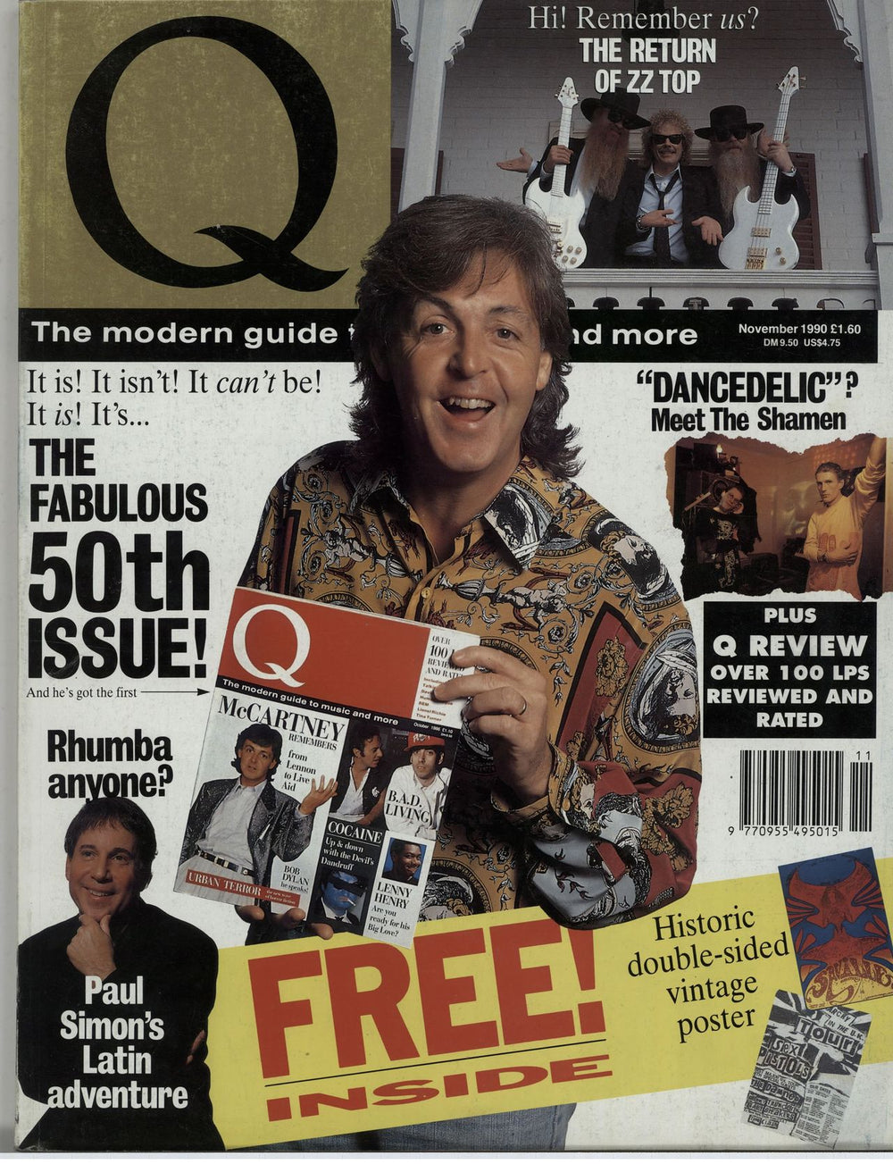 Paul McCartney and Wings Q Magazine UK magazine NOVEMBER 1990