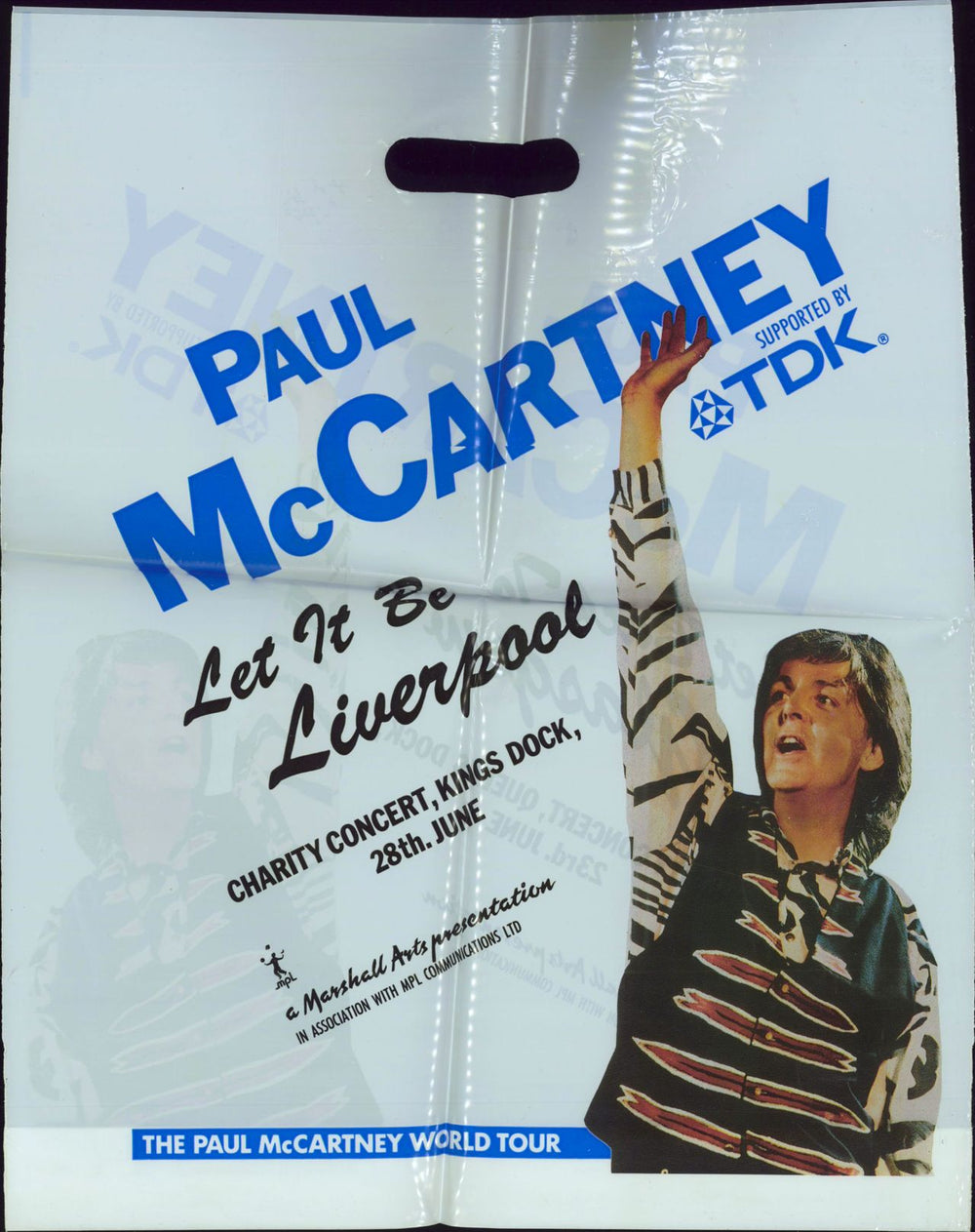 Paul McCartney and Wings The Paul McCartney World Tour + Glasgow Stub + Souvenir bag UK tour programme MCCTRTH790861