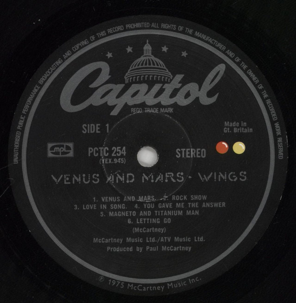 Paul McCartney and Wings Venus And Mars - Complete - EX UK vinyl LP album (LP record) MCCLPVE658805