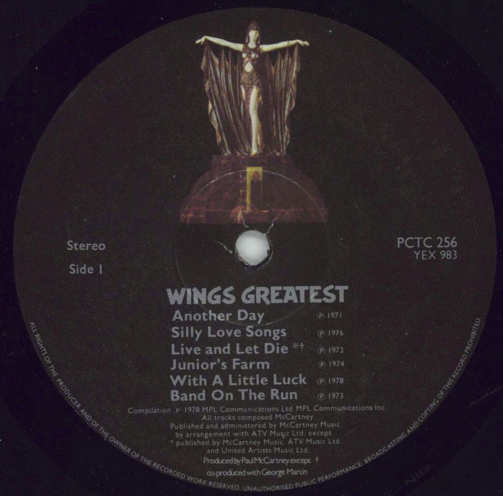 Paul McCartney and Wings Wings Greatest + Poster UK vinyl LP album (LP record) MCCLPWI63785