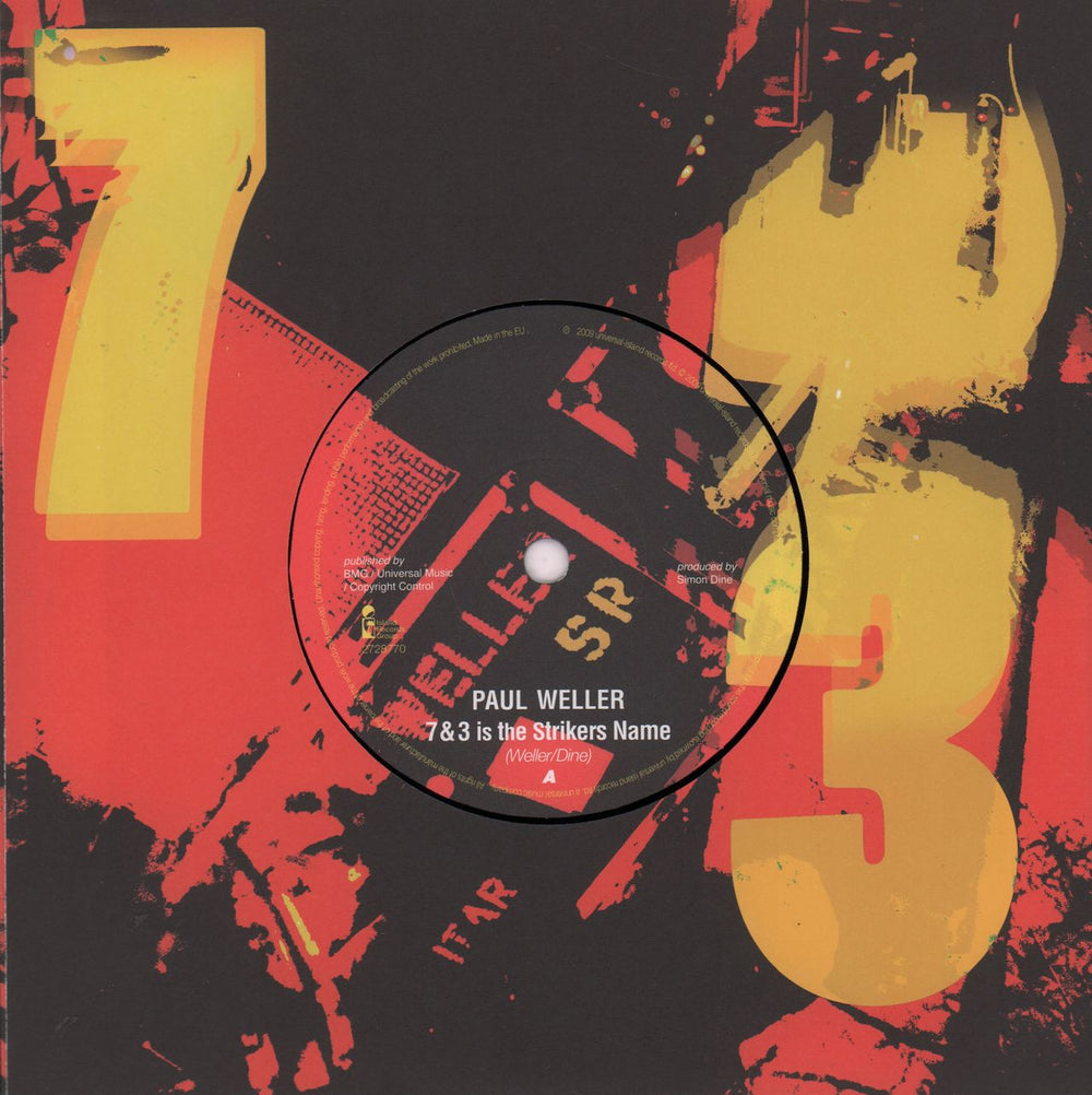 Paul Weller 7 & 3 Is The Strikers Name UK 7" vinyl single (7 inch record / 45) 2728770