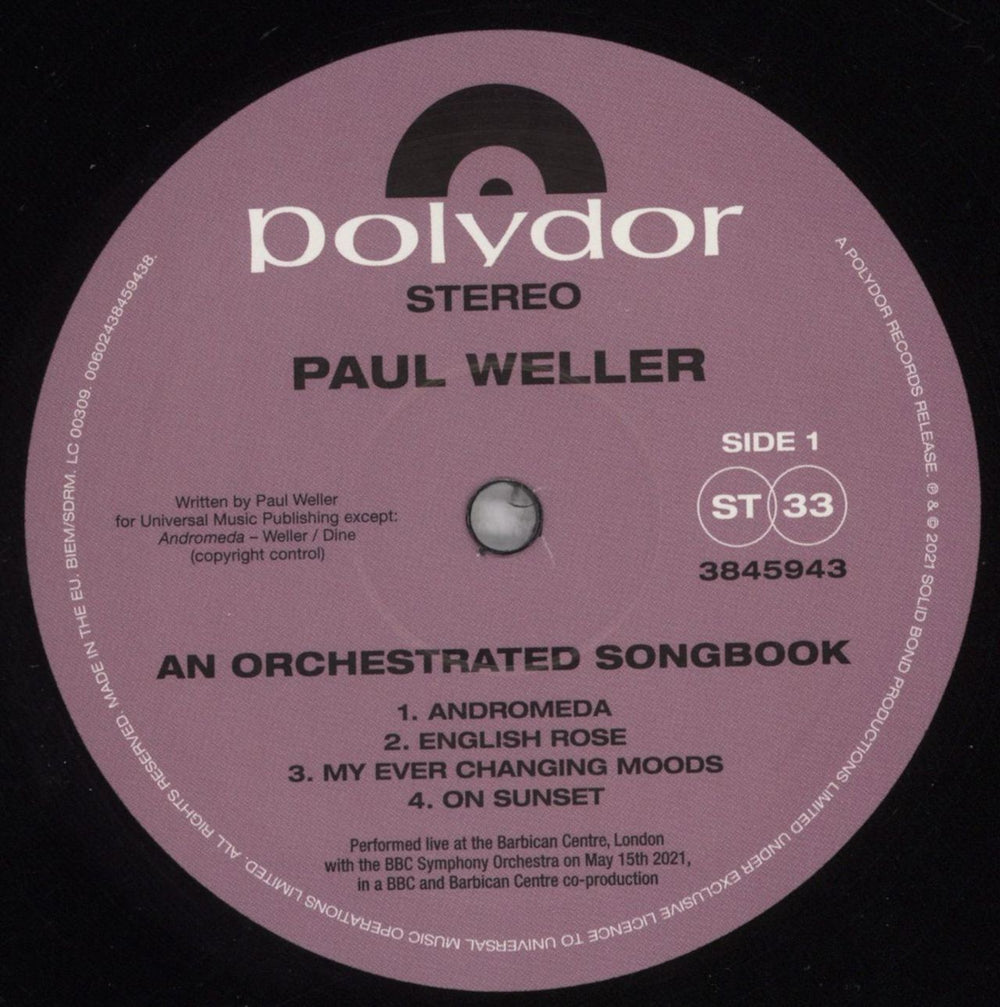 Paul Weller An Orchestral Songbook + Booklet UK 2-LP vinyl record set (Double LP Album) WEL2LAN843786