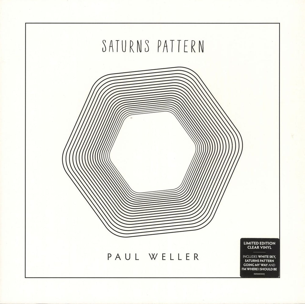 Paul Weller Saturns Pattern - 180gram Clear Vinyl UK vinyl LP album (LP record) 0825646030354
