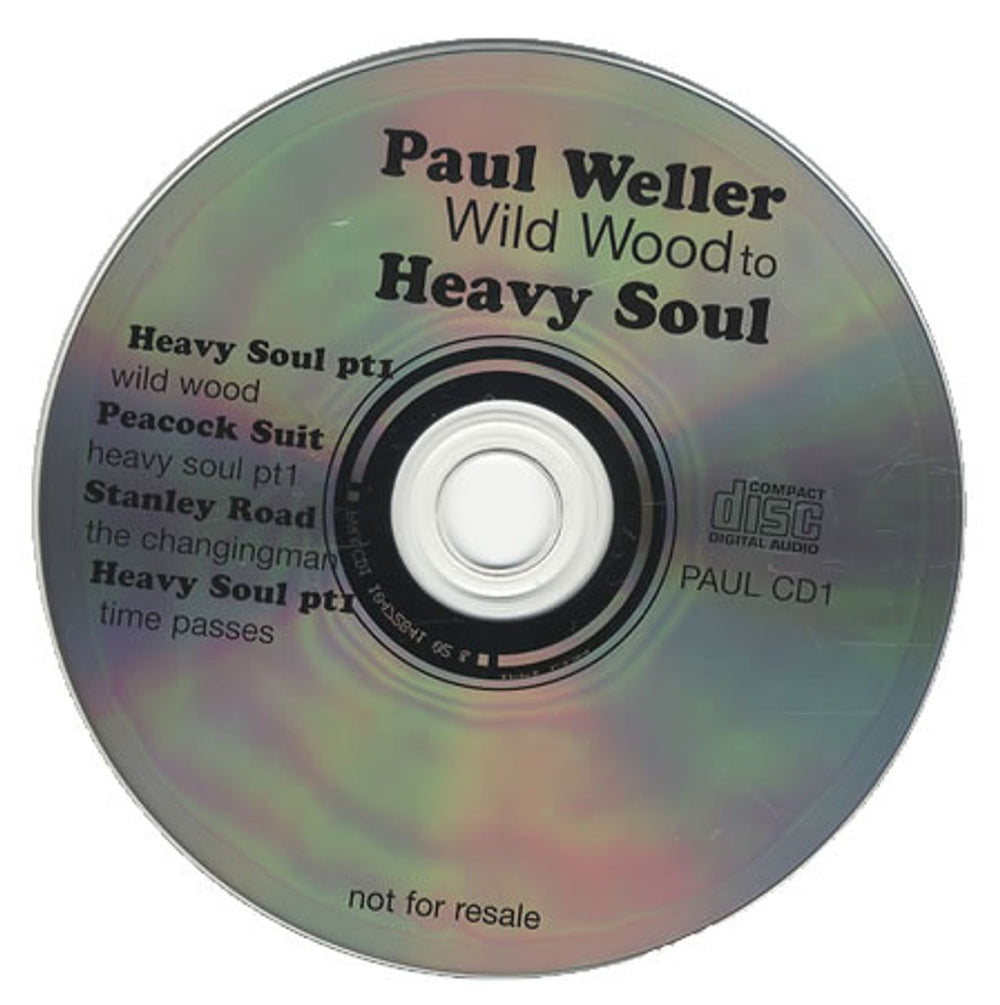 Paul Weller Wild Wood To Heavy Soul UK Promo CD album (CDLP) PAULCD1