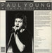 Paul Young With The Q-Tips Live UK vinyl LP album (LP record)