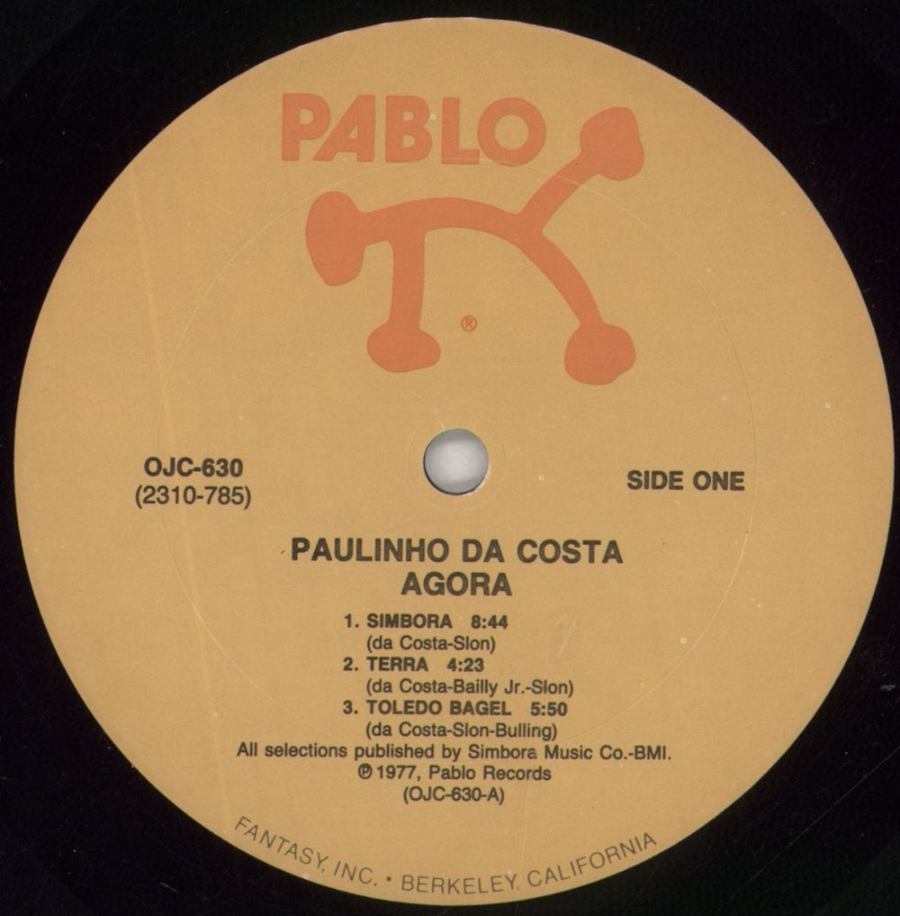 Paulinho Da Costa Agora US vinyl LP album (LP record) P81LPAG848702