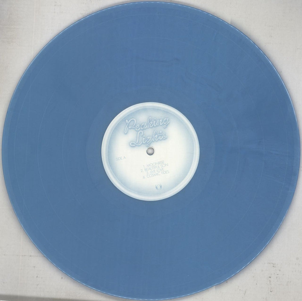 Peaking Lights Lucifer - Blue Vinyl UK vinyl LP album (LP record) 4GJLPLU851055