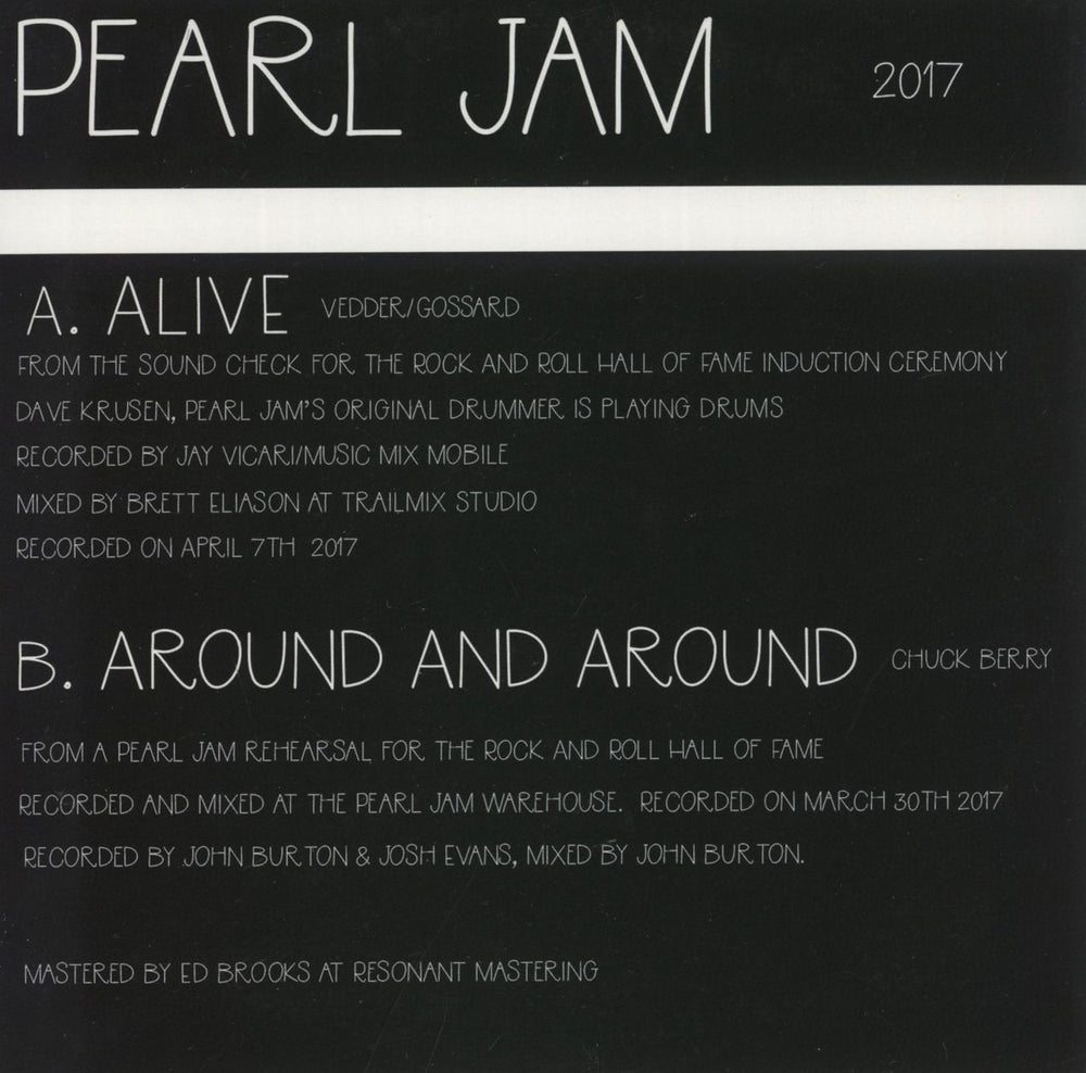 Pearl Jam Alive US 7" vinyl single (7 inch record / 45)