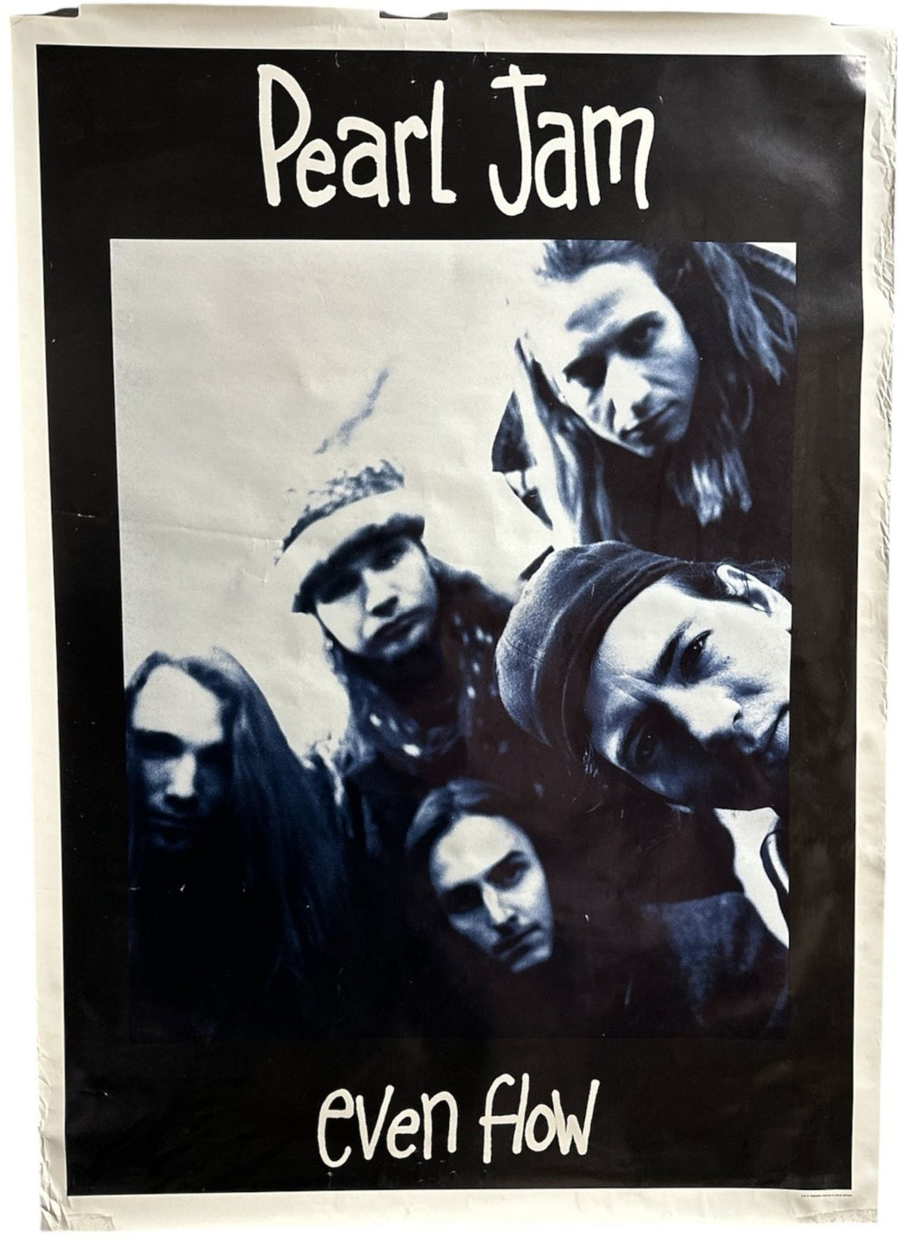 Pearl Jam Even Flow UK poster 35.5" X 25"