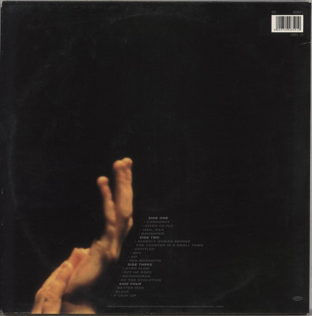 Pearl Jam Live On Two Legs - VG UK 2-LP vinyl record set (Double LP Album) 5099749285910