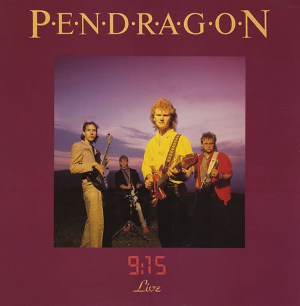 Pendragon 9:15 Live UK vinyl LP album (LP record) AWL4042