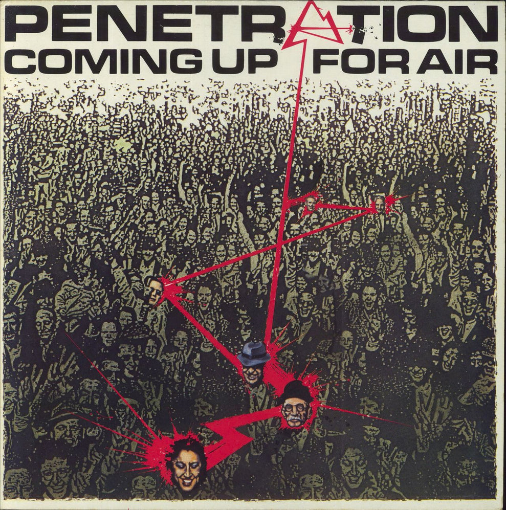 Penetration Coming Up For Air - EX UK vinyl LP album (LP record) V2131